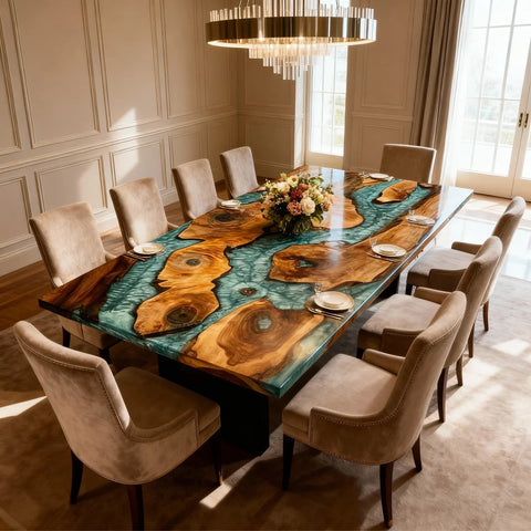 Custom-Walnut-Epoxy-Resin-River-Table-Turquoise-Sea-Glass-Resin-JWX-3829-05