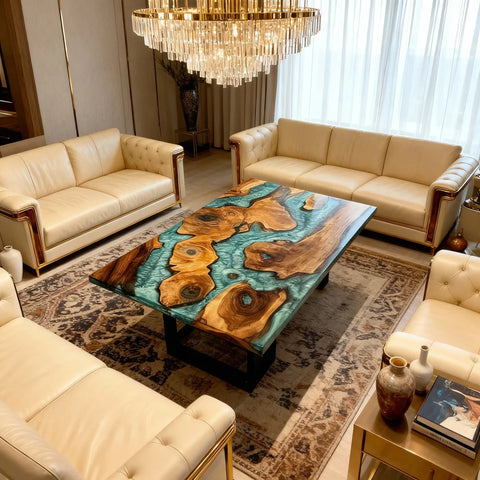 Custom-Walnut-Epoxy-Resin-River-Table-Turquoise-Sea-Glass-Resin-JWX-3829-08