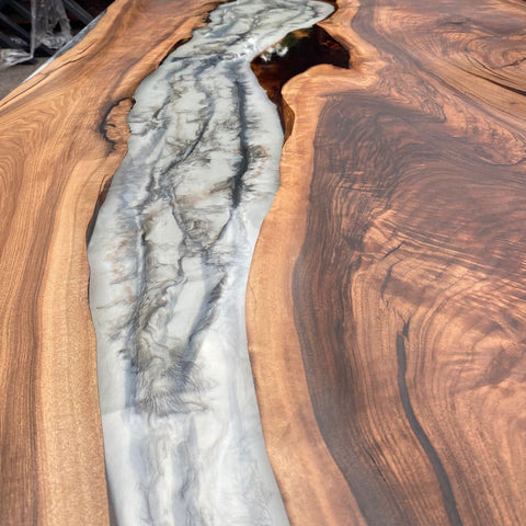 Epoxy Marble Table, Live Edge Ta_be55d42d